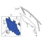 LB5Z7823201D - Electrical: Window Regulator for Ford: Explorer, Police Interceptor Utility Image