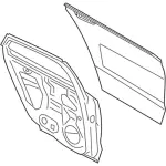 ES7Z5424631A - Body: Door Shell for Ford: Fusion, Police Responder Hybrid, SSV Plug-In Hybrid Image