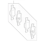 74209320 - : Disc Brake Pad Set Rear for Mercedes-Benz Image