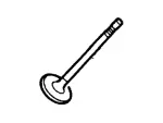 F75Z6507AA - Engine: Engine Intake Valve for Ford: E-250, E-250 Econoline, E-350 Club Wagon, E-350 Econoline Club Wagon, E-350 Super Duty, E-450 Econoline Super Duty, F-150, F-150 Heritage Image