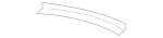 2578858902 - Attachment Parts: Trim Strip for Mercedes-Benz Image