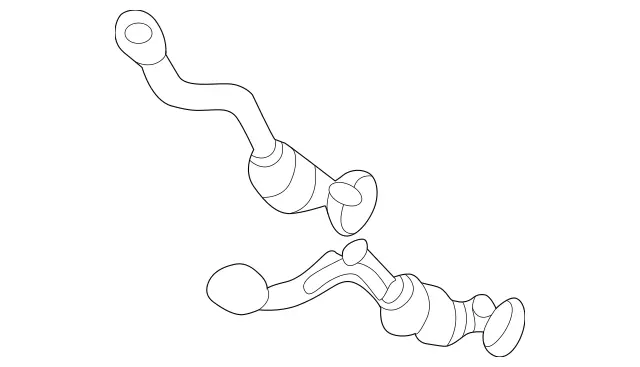 2204901719 - : Exchange Exhaust Pipe for Mercedes-Benz Image