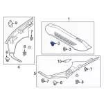 W720957S300 - : Fender Ledge Cover Pin for Ford: Bronco, F-150, Mustang Mach-E Image