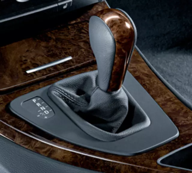25160391597 - Interior: Selector Lever - Walnut for BMW: 325Ci, 328i, 328i xDrive, 328xi, 330Ci, 330i, 330xi, 335d, 335i, 335i xDrive, 335is, 335xi Image