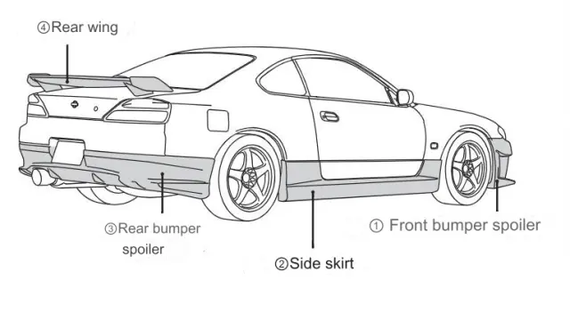 76410RSS55 - : Nismo S15 Side Skirts for Nissan Image