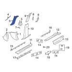 7L1Z7803598AC - Body: Windshield Pillar Trim for Ford: Expedition Image