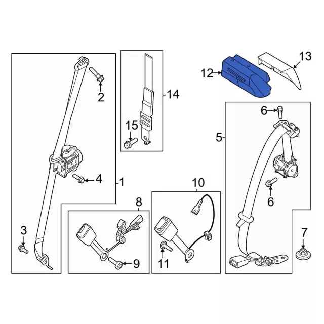 FL3Z15601B32AV - Body: Bezel for Ford Image