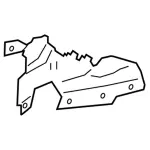 KB3Z16103A - Body: Rear Shield for Ford Image