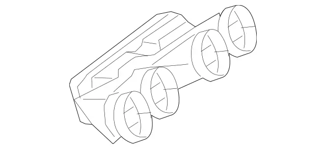 2228313900 - Heating and Ventilation: Air Duct for Mercedes-Benz: Maybach S550, Maybach S560, Maybach S600, Maybach S650, S450, S550, S550e, S560, S600, S63 AMG, S65 AMG Image image