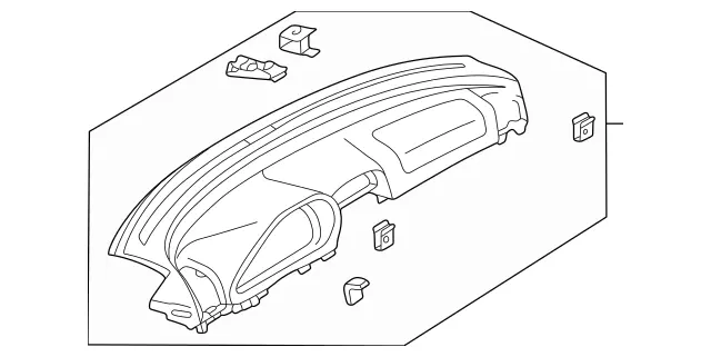 20868020879C70 - Body: Instrument Panel for Mercedes-Benz Image