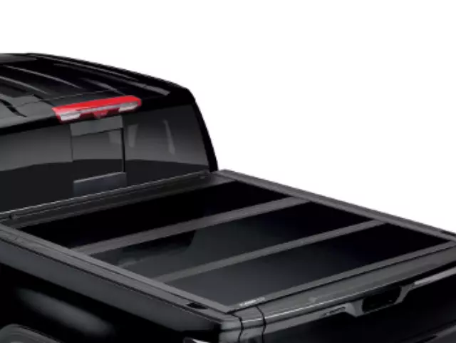 19431674 - : Standard Bed Tri-Fold Hard Tonneau Cover With for Chevrolet: Silverado 2500 HD, Silverado 3500 HD | GMC: Sierra 2500 HD, Sierra 3500 HD Image