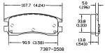 13054052 - : Disc Brake Pad Set for OmniParts Image