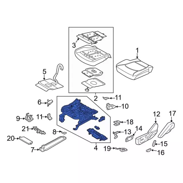 Seat Track - Ford (JL1Z-9661710-C)