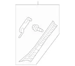 21269059257M36 - Body: Windshield Pillar Trim for Mercedes-Benz Image