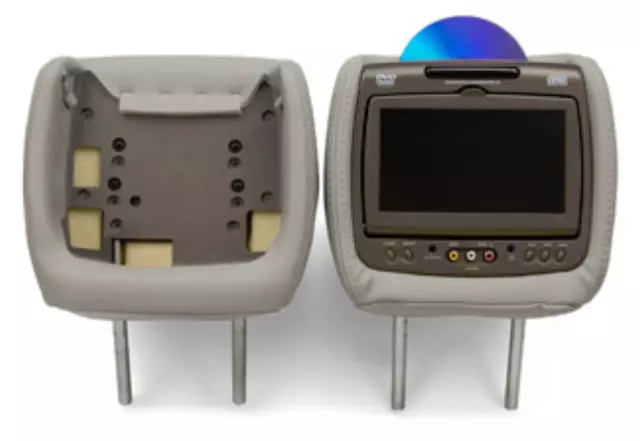 19244419 - Electronics: DVD Headrest System, Single, Leather for GM Image