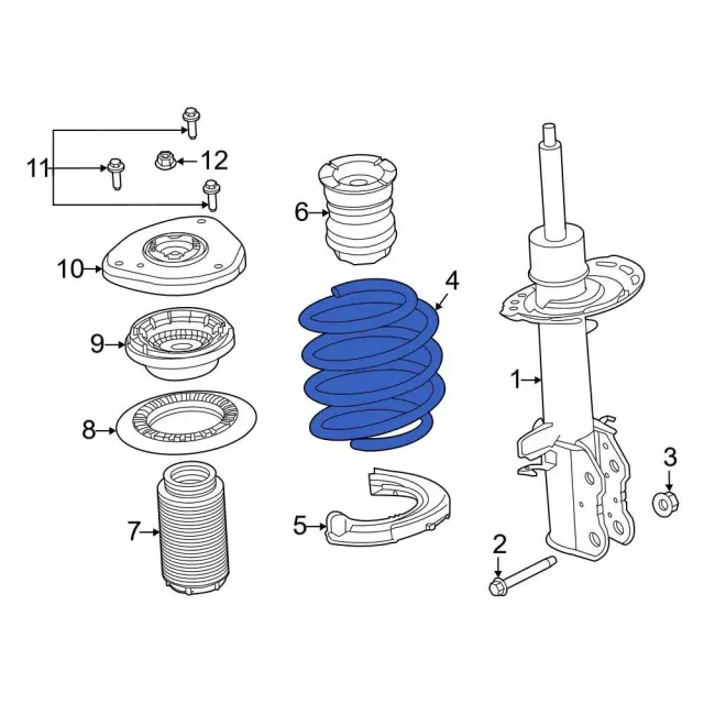 LX6Z5310BB - : Coil Spring for Ford: Escape Image