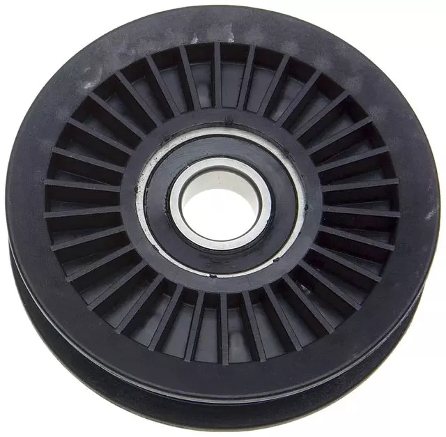 38017 - Belts and Cooling: Flanged Idler Pulley for Chevrolet: Astro, C1500, C2500, C3500, G10, G20, G30, K1500 Pickup, K2500 Pickup, K3500 Pickup | GMC: C1500 Pickup, C2500 Pickup, C3500 Pickup, G1500, G2500, G3500, K1500 Pickup, K2500 Pickup, K3500 Pickup, Safari Image
