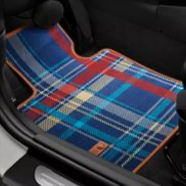 51472354178 - : Carpeted Floor Mats - Speedwell Blue - Rear for Mini Image