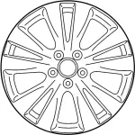 D0CMM3ZF4A - : Wheel, Alloy for Infiniti Image