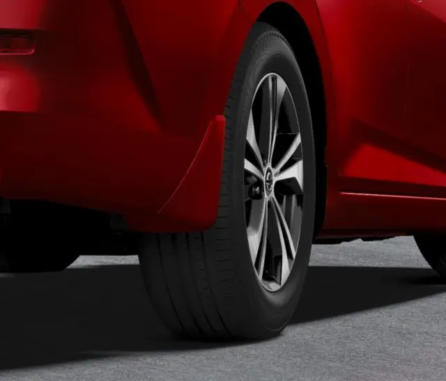 Splash Guards - Rear - QAC Aspen White - Nissan (T99J2-6LB7B)
