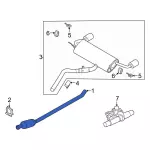 LX6Z5E212F - Exhaust: Catalytic Converter for Ford: Escape Image