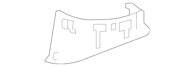 21973705283C99 - Body: Trim Cover for Mercedes-Benz Image