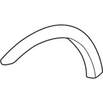 2L3Z16038BAPTM - Body: Wheel Opening Molding for Ford: Expedition, F-150, F-150 Heritage, F-250 Image