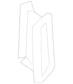 25183000547E94 - Body: Vent Grille for Mercedes-Benz Image