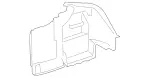 21669026419F28 - Body: Trunk Side Trim for Mercedes-Benz Image