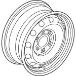 HL3Z1007A - Suspension: Wheel, Spare for Ford Image image