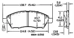 13051175 - : Disc Brake Pad Set for OmniParts Image