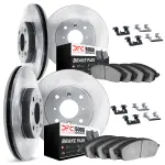 651476017 - : DFC Brake Rotor with 5000 Brake Pads and Hardware Kit for DYNAMIC FRICTION Image