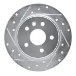 63145018L - : DFC Brake Rotor - Drilled and Slotted - Silver for DYNAMIC FRICTION Image
