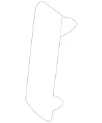 22372720003F05 - Body: Door Trim Panel Front Cap for Mercedes-Benz Image