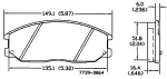 13050672 - : Disc Brake Pad Set for OmniParts Image