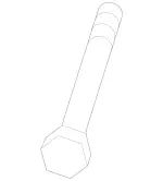 2043330071 - Front Axle: Setting Screw, Ctrl. Arm for Mercedes-Benz: CL550, CL600, CL63 AMG, CL65 AMG Image
