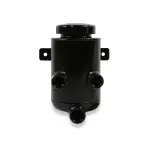 198212 - : Holley Power Steering Remote Reservoir - Black Aluminum with Bracket for Holley Image