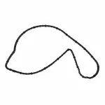 JT4Z6020A - : Engine Water Pump Housing Gasket for Ford: Bronco, Explorer, F-150, Police Interceptor Utility, Ranger | Lincoln: Aviator Image