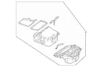 2906800303 - Panelling: Storage Compartment for Mercedes-Benz Image