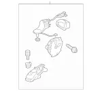 2118101576 - Front Doors: Repair Kit, Mirror Frame for Mercedes-Benz: E320, E500, E55 AMG Image