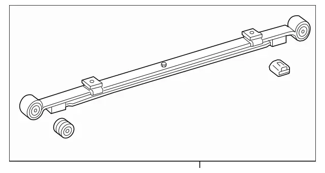 906320720664 - : Leaf Spring, Rear Axle for Mercedes-Benz Image