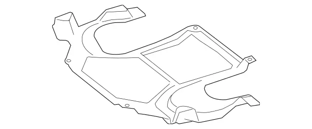 2045243230 - Chassis Sheet Metal Parts/Air Intake: Cover, Engine Comp. Lower for Mercedes-Benz: C250, C300, C350, C63 AMG, E550 Image image