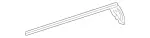 2307200624 - Front Doors: Sealing Rail for Mercedes-Benz: SL500, SL55 AMG, SL550, SL600, SL63 AMG, SL65 AMG Image