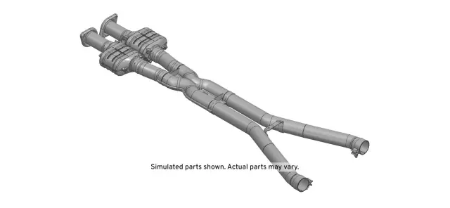 25958410 - : Exhaust Pipe with 3-Way Catalytic Converter, Shield, Flange, and Bolts for GM Image