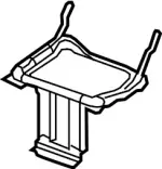 89301ZC30A - Body: Cushion Frame for Infiniti Image