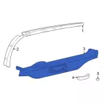 YC3Z7842456AAB - Body: Lower Molding for Ford: Excursion Image