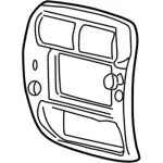 4L2Z3504302VAA - Body: Center Bezel for Ford: Explorer Sport Image