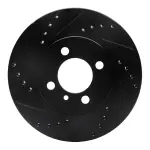 63331017L - : DFC Brake Rotor - Drilled and Slotted - Black for DYNAMIC FRICTION Image