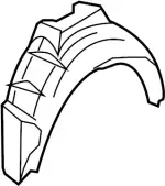 76749EJ70B - : Wheelhouse Liner for INFINITI: M35, M45 Image