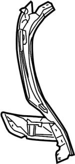 77650CG000 - Body: Rear Pillar for INFINITI: FX35, FX45 Image